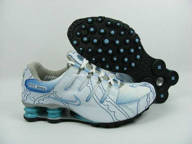 Nouvelle Arrial Hommes Nike Shox Nz 3013 Bleu Blanc